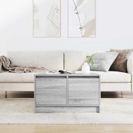 Масичка за кафе с чекмеджета, сив сонома 70,5x70x40 см