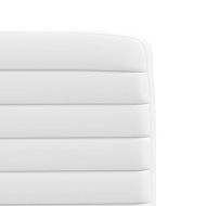 Трапезни столове, 2 бр, бели, изкуствена кожа