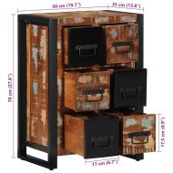 Шкаф 50x35x70 cm Масивна дървесина Възстановена