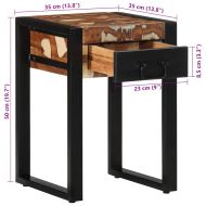 Странична маса Multicolour Масивна дървесина Reclaimed