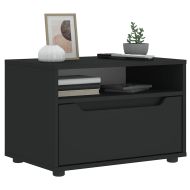 ТВ шкаф "VISNES" Черен 60x40x38 cm Изработена дървесина