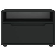 ТВ шкаф "VISNES" Черен 60x40x38 cm Изработена дървесина