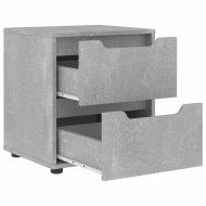нощно шкафче "VISNES" Бетон сив 45x40x50 cm Инженерна дървесина