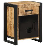 Нощно шкафче 40x30x50 cm Масивна груба дървесина Манго