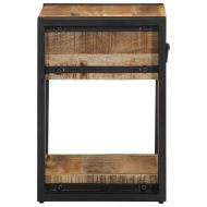 Нощно шкафче 40x35x50 cm Масивна груба дървесина Манго