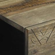 Нощни шкафчета 2 бр. светло сиво масивна дървесина манго