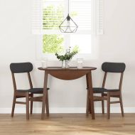 Трапезни столове с възглавници 2бр Кафяв масивна дървесина гума