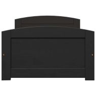 Дневно легло с 2 чекмеджета без матрак IRUN черен 90x200 cm