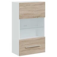 5 броя ТВ шкафове с LED Дъб Сонома Инженерна дървесина