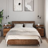 Нощни шкафчета, 2 бр, старо дърво, 44x45x60 см, ПДЧ