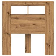 LED горна табла, Дъб артизан, 100x18,5x103,5см, инженерно дърво