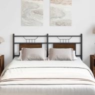 Горна табла, кафяв дъб, 137 см, инженерно дърво и стомана