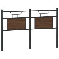 Горна табла, кафяв дъб, 137 см, инженерно дърво и стомана