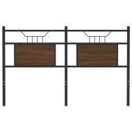 Горна табла, кафяв дъб, 137 см, инженерно дърво и стомана