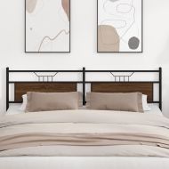 Горна табла, кафяв дъб, 193 см, инженерно дърво и стомана