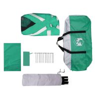 Шатра за басейн с подвижна муха & Мрежести стени Морско зелено