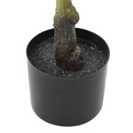 Изкуствено дърво фикус 30 листа 125 см зелено