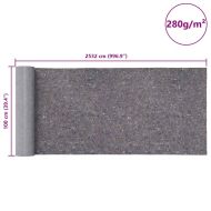 Неплъзгаща се поларна материя за художници 2532 cm 280g/m² Grey