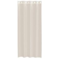 Пердета от воал с втулки, 2 бр, кремаво, 140x245 см