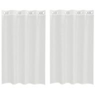 Пердета от воал с втулки, 2 бр, бяло