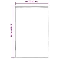 Пердета от воал с горна част, 2 бр, кафяво