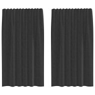 Пердета от воал с горна част, 2 бр, черно