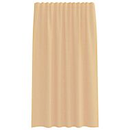 Воалени завеси с примки, 2 бр, пясък, 140x175 см