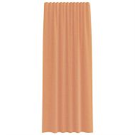 Воалени завеси с примки, 2 бр, tеракота, 140x245 см