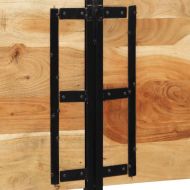 табла за глава 200 см масивна дървесина акация и желязо