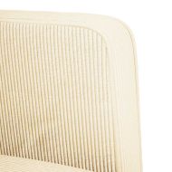 Разтегателен диван с подлакътници кремав 54 см велурена тъкан