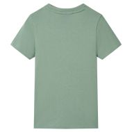 Детска тениска с къс ръкав, каки, 140