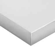 Стенни рафтове 2 бр 75x40x3 см сребристи неръждаема стомана