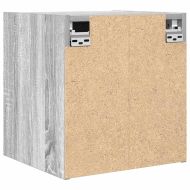 Нощни шкафчета за стенен монтаж, 2 бр, сив сонома, 38x34x40 см