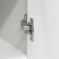 Бюфет с чекмеджета, бял, 101x35x76 см, инженерно дърво