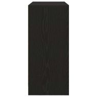 Бюфет с чекмеджета, черен дъб, 80x34x76 см, инженерно дърво