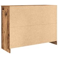 Бюфет с чекмеджета, старо дърво, 101x35x76 см, инженерно дърво