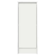 Сайдборд, бял, 29,5x34x76 см, инженерно дърво