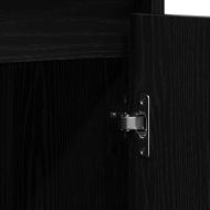 Сайдборд, Черен дъб, 85x34x76 см, инженерно дърво