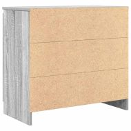 Бюфет с чекмеджета, сив сонома, 71x35x65 см, инженерно дърво