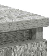 Бюфет с чекмеджета, сив сонома, 71x35x65 см, инженерно дърво