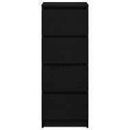 Сайдборд, Черен дъб, 37,5x35x99 см, инженерно дърво