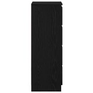 Сайдборд, Черен дъб, 37,5x35x99 см, инженерно дърво