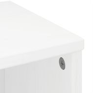 Странични шкафове 6 бр. ODDA Бял 40x24x79 cm борово дърво масив