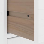 Странични шкафове 6 бр. ODDA Бял 40x24x79 cm борово дърво масив