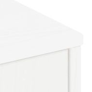 Странични шкафове 5 бр. ODDA Бял 40x24x79 cm борово дърво масив