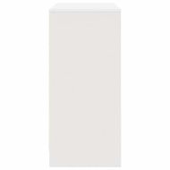 Бюфет с чекмеджета, бял, 80x34x76 см, инженерно дърво