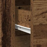 Бюфет с чекмеджета, старо дърво, 80x34x76 см, инженерно дърво