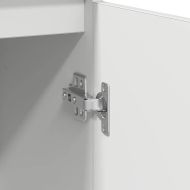 Бюфет с чекмеджета, бял, 71x35x84 см, инженерно дърво