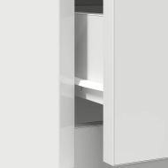 Бюфет с чекмеджета, бял, 71x35x84 см, инженерно дърво