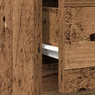 Бюфет с чекмеджета, старо дърво, 71x35x84 см, инженерно дърво